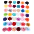 thumbnail image 2 of Flor hecha a mano Flor de gasa perlada Flor de tela DIY Ropa Tocado Accesorios de ropa 42 colores, 2 of 6