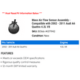 thumbnail image 2 of Mass Air Flow Sensor Assembly - Compatible with 2002 - 2011 Audi A6 Quattro 4.2L V8 2003 2004 2005 2006 2007 2008 2009 2010, 2 of 2