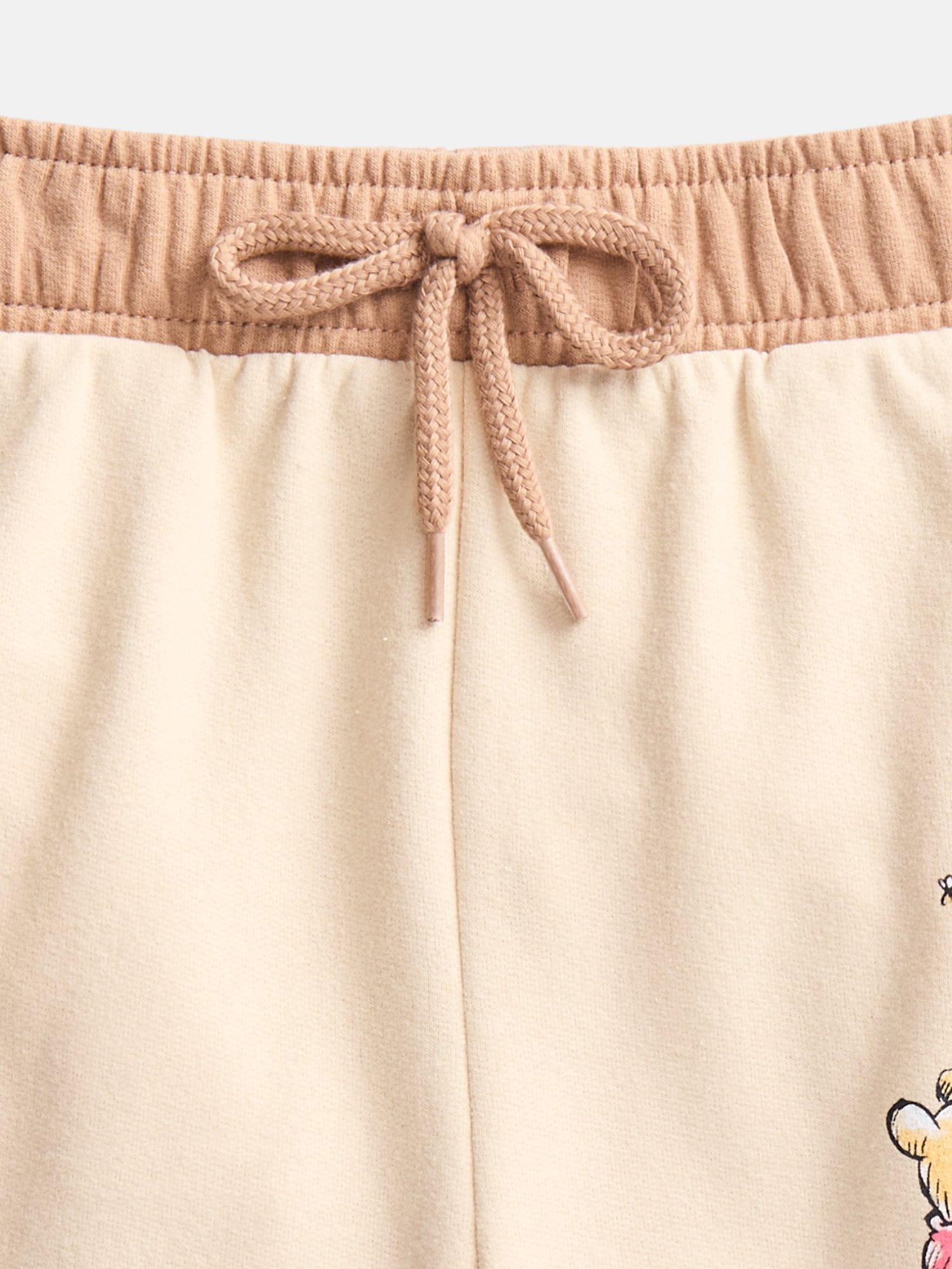 Disney Winnie the Pooh Girls Graphic Fleece Shorts, Sizes 4-16