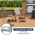 thumbnail image 5 of ECOPATIO Patio Chairs Set of 6, Breathable Garden Outdoor Furniture for Backyard Deck,Outdoor Stackable Dining Chairs for All Weather, Dark Grey, 5 of 7