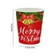 thumbnail image 3 of Paquete de 20 Artículos para Fiestas Navideñas, Vajilla de Papel Desechable para Navidad, Vasos de Papel Rojos, 3 of 6