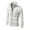 White, variant on IYTR Men's Jackets Slim Solid Color Stand Collar Long Sleeve Buttons Coats Outwear with Pockets Black XXXL