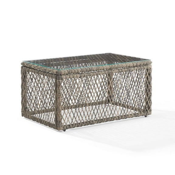 Crosley Furniture Granite Bay Wicker Outdoor Coffee Table