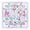 Colorful Floral, variant on Threns Mahjong Mat with Rules, 31.5 Inch Square Mahjong Mats for Table, Quiet Noise Reduction Table Mat with Black Carrying Bag for Poker, Board Games, Tiles Game and Dominoes