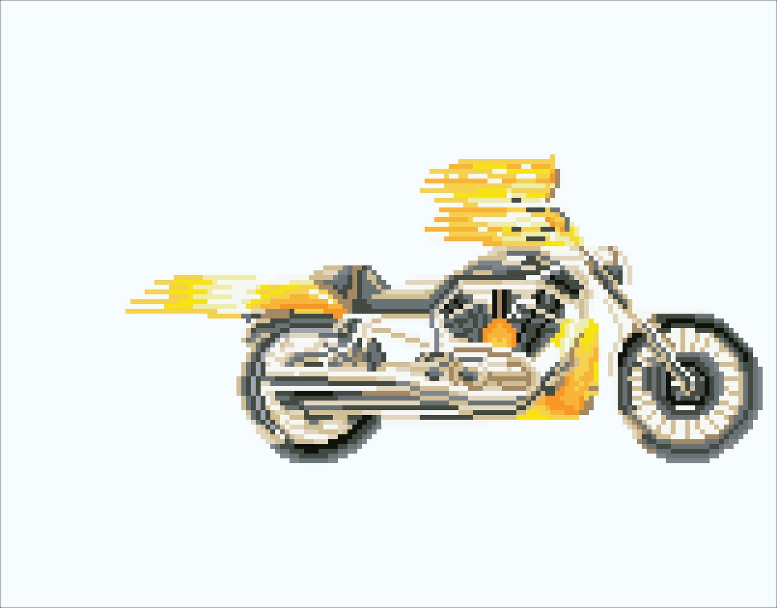 Diamond Dotz Burning Rubber Motorcycle  Diamond Painting Kits for Adults - Diamond Art Kits a Relaxing Creative Craft Kit with Dotz Gems 14"x17.9"
