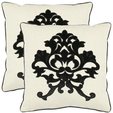 Safavieh Mason Mason Embellished Applique Pillow, Set of 2