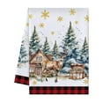 thumbnail image 2 of Wooowa Christmas Towels Set, Kitchen/Bathroom Hand Towels, Face Towels & Bath Towels for Holiday, 2 of 8