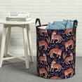 thumbnail image 7 of KLL Leopard Print Waterproof Foldable Laundry Hamper Bucket with Handles for Storage Bin,Kids Room,Home Organizer (Medium ), 7 of 7