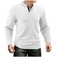 thumbnail image 1 of Lovzfmll Chandail en Molleton Jacquard à Manches Longues Col Rond pour Hommes, Chandail avec Design à Motifs pour Style Blanc, 2TG, 1 of 6