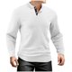 thumbnail image 2 of pstuiky manga larga de hombre, Sudadera con capucha y cuello redondo de manga larga de color liso para hombre Tops de hombre xl, 2 of 6