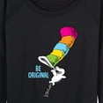 thumbnail image 3 of Dr. Seuss - Cat in the Hat Be Original - Women's Lightweight French Terry Long Sleeve Shirt, 3 of 6
