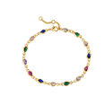 thumbnail image 1 of Pulsera Xtellar Dorada Zircón Coloreado Para Mujer Regalo, 1 of 4