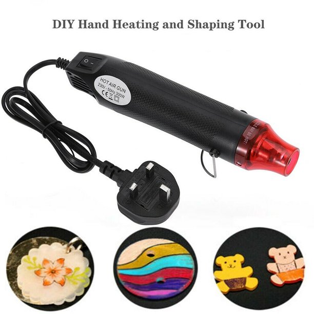 Mini Hot Air Gun, 300W Portable Heat Gun for Embossing Shrink Wrapping Paint Drying Crafts