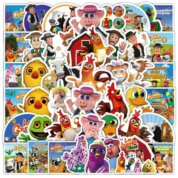 100Pcs La Granja de Zenón Stickers for Kids Gifts Water Bottle Cup Laptop Guitar Car Bike Skateboard Luggage Box Waterproof