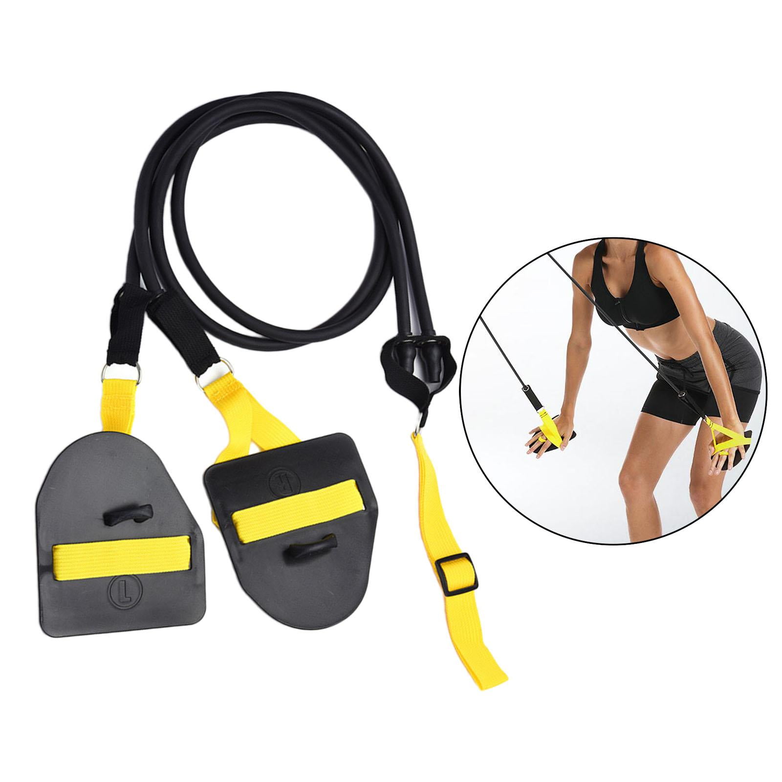 Axioma Resistance Bands Swimming Fitness Exercise Paddle Workout Band Black 60lb