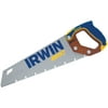 1PK Irwin 15 In. L. Blade 9 PPI Body, 12 PPI Easy Start Front Wood, Rubberized Grip Handle Hand Saw