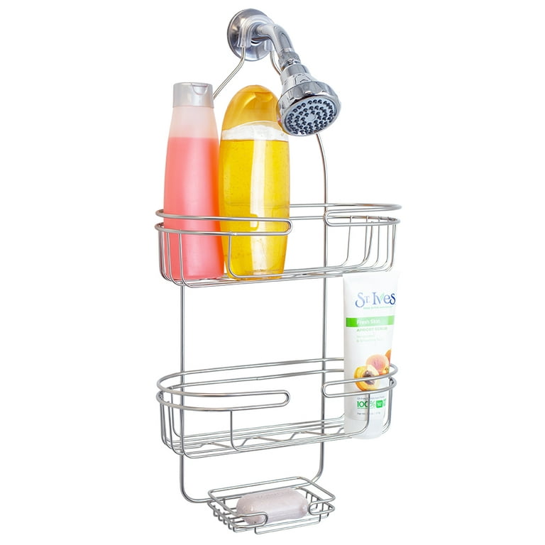 Home Basics Clear Plastic 1-Shelf Hanging Shower Caddy 10.22-in x 6.66-in x  5.82-in in the Bathtub & Shower Caddies department at