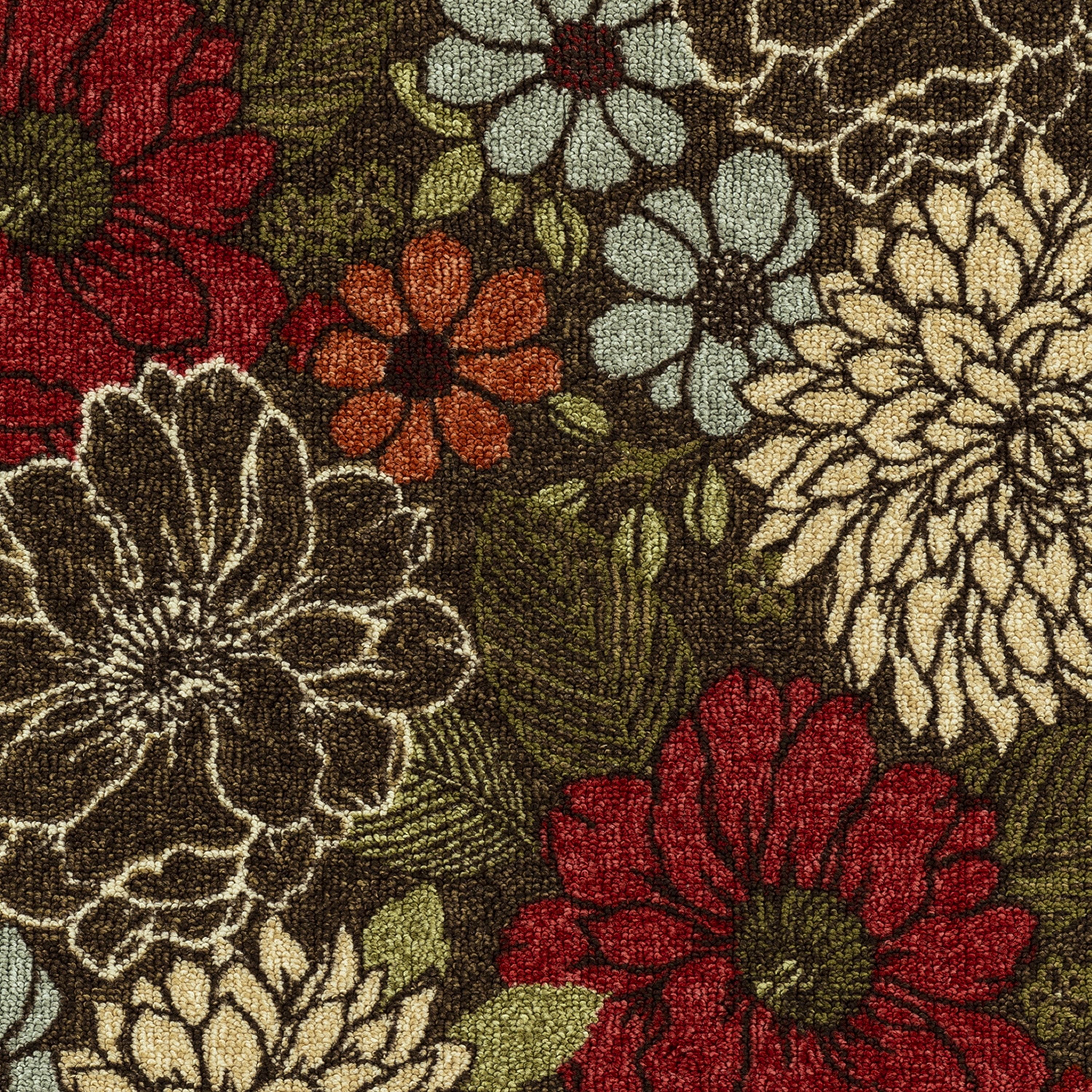 Mainstays Sorbet Floral Farmhouse Multicolor Indoor Accent Rug, 1'8"x2'10"