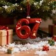 thumbnail image 4 of 67 adornos navideños planos en 2D divertidos Six Seven Meme Decoración navideña Regalos para adolescentes y adultos amantes del humor, 4 of 7