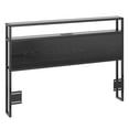 thumbnail image 3 of Maritcute Full Size LED Lighted Headboard with 2 Outlets & USB Ports, Adjustable Height and Storage, Easy Assembly, 3 of 9