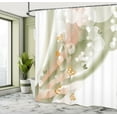 thumbnail image 4 of Ambesonne Floral Shower Curtain, Spring Themed Flowers Print, 69"Wx75"L, Pale Almond, 4 of 4