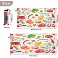 thumbnail image 3 of Coolnut Beach Towels Watercolor Vegetables Chili Camping Towels Organic Garlic Tomatoes Herbs Sand Free Beach Towel, 30"x60" Large Beach Towels Quick Dry Bath Travel Towels Pool Yoga Beach Mat for, 3 of 6