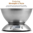 thumbnail image 2 of Etekcity Electronic Kitchen Scales With Stainless Steel Mixing Bowl, Timer And Temperature Sensor, Digital Wet And Dry Food Weighing Scale For Cooking, 2 of 5
