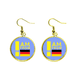 thumbnail image 1 of Soy de Alemania Ear Dangle Golden Drop Earring Jewelry Mujer Unbranded M, 1 of 3