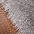 thumbnail image 4 of Fleece Rug Wool Rug Imitation Fleece Carpet Fluffy Soft Longhair Decorative Chair Cushion Sofa Mat (Gray, 60 x 90cm), 4 of 5