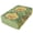 Green Scroll, variant on Premium Soft Fitted Sheet for Blow Up Bed Mattress Sheets with Zipper for Camping Office Bedroom, Ikat Blue Print