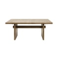 thumbnail image 4 of Coastal Wood Kitchen Table Dining Table Rectangular Table Office Brown Wood, 4 of 12