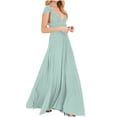 thumbnail image 2 of gljltg Women's Solid Color Multi Wearing Multi Rope Backless Sexy Bandage Long Skirt Sleeveless One Shoulder Dress Suitable for Casual, Daily, Birthday, Dating, Dance Performance, Party, 2 of 9