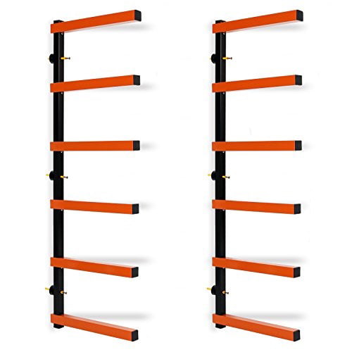 ecotric max 600 lb steel 6 shelf lumber storage rack wall mounted wood pipes rack