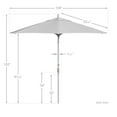 thumbnail image 5 of California Umbrella 9' Patio Umbrella in Natural, 5 of 5