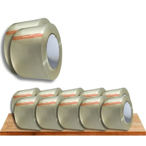 12 Rolls of Packing Tape-Clear -3 inch- 110 Yards- 2 Mil Standard - Heavy Duty Order Quantity: 12