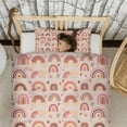thumbnail image 3 of Boho Bohemia Rainbow Duvet Cover and Pillowcase Set for Single Bedding, Bedroom Accessories for Kids Teens, 3 of 5