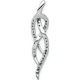 thumbnail image 3 of 14K White Gold 1/3Ct. Blue And Diamond Fancy Chain Slide Made In India pm4811-bd-033-wa, 3 of 5