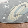 thumbnail image 3 of SAFAVIEH Carousel Kids World of Planets Area Rug, Gray/Lavender, 8' x 8' Round, 3 of 10