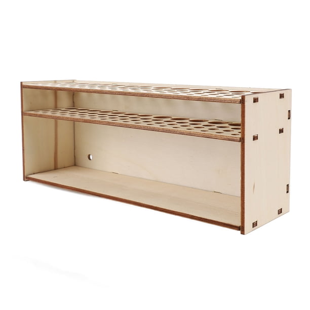 Soporte Para Pinceles De Pintura De Madera, Estante Desmontable Ordenado, Fácil Clasificación, Organizador De Soporte Para Pinceles De 67 Orificios Con Ranura Independiente Para