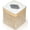 Beige, variant on Plastic Cube Tissue Box Cover, Semi-Gloss Finish, White
