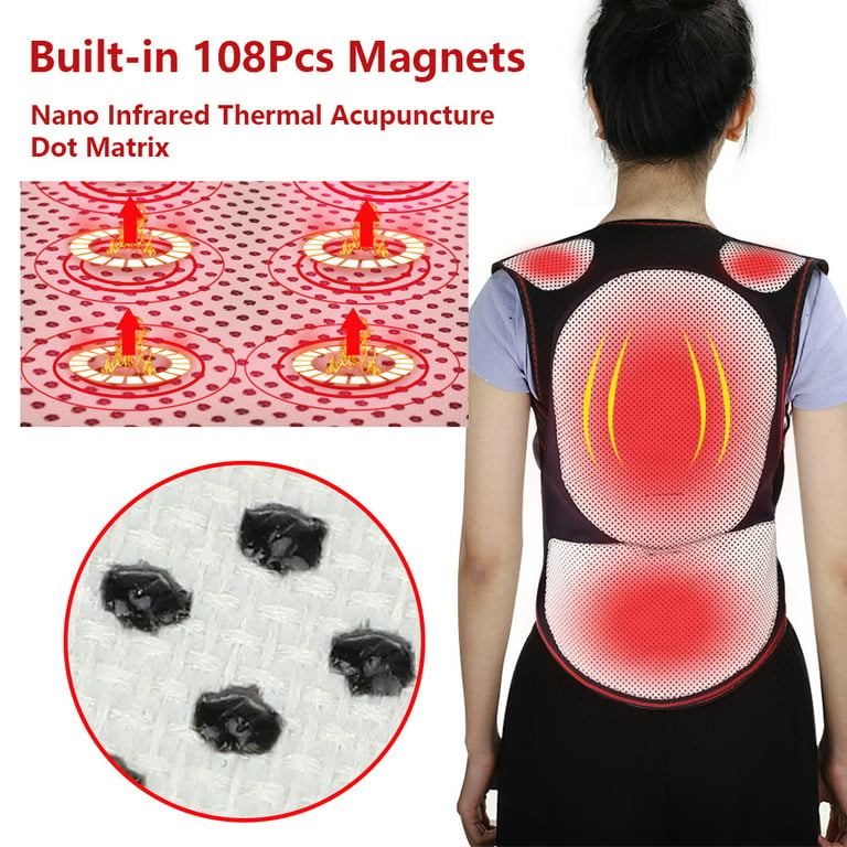 Walkent Back Pain Relief Device with Magnets & Acupressure Points for  Lumbar Support, Posture Corrector (Medium), Manual, Black 