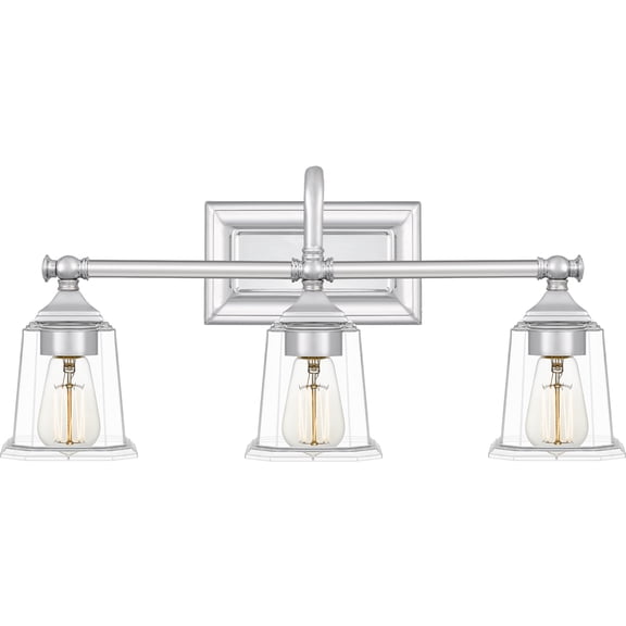 Nicholas 3-Light Polished Chrome Vanity Light