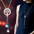 thumbnail image 4 of Anavia Anavia Tree of Life Slider Aromatherapy Jewelry Essential Oil Necklace 39.5 inches with Gift Box, 4 of 10