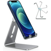 OMOTON CAdjustable Cell Phone Stand, OMOTON Aluminum Desktop Cellphone Stand Compatible with Phone 11 Pro, XR, 8 Plus 7