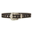 thumbnail image 1 of Women PU Leather Waist Belt Rhinestone Decoration Stylish Eyelet Belt Pin, 1 of 10