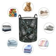 thumbnail image 6 of Laundry Basket, Grim Reaper Tombstones Pattern Laundry Hamper Waterproof Laundry Bag Clothes Hamper Laundry Bin with Handles for Bedroom, Living Room, Kids Room, 6 of 6