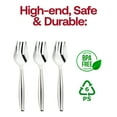 thumbnail image 7 of Smarty 9.75" Silver Disposable Plastic Utensils Serving Forks 150ct, 7 of 7