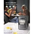 thumbnail image 3 of HiCOZY Portable Ice Maker, 24 lb Capacity, Self-Cleaning, Compact, Bullet Ice, HiCOZY, 3 of 7