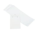 thumbnail image 2 of 100 tarjetas blancas para exhibir pendientes con bolsas autoadhesivas, 2 of 8