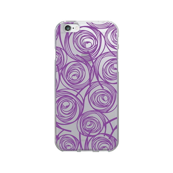 OTM Prints Clear Phone Case, New Age Swirls of Amethyst - iPhone 6/6s/7/7s